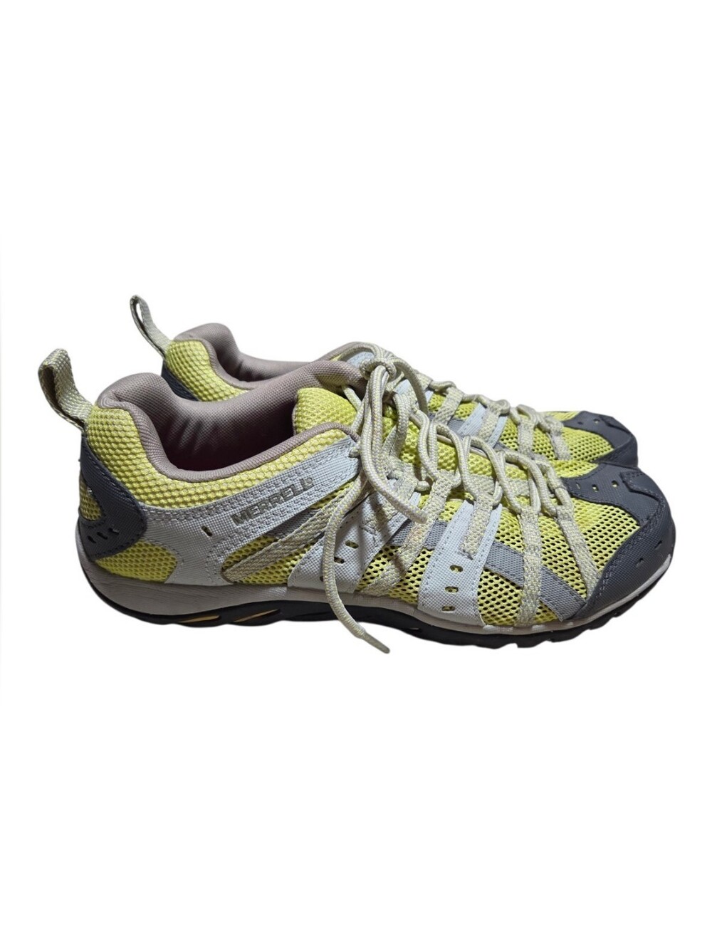 Merrell Mykos Lime Womens Hiking Trail Shoes Yellow Grat Size 10